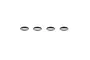 A set of four DJI Mavic 2 Zoom ND filters (ND4, ND8, ND16, ND32) arranged in a horizontal row against a plain white background.