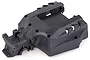 A black plastic rear upper chassis component for the Xinlehong Sprint 9125 RC car, shown from a high-angle studio perspective.