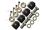 GPM Black Aluminium TRX-4 12mm Hexes (12mm Thick) 4Pcs w/ Hardware TRX4010/12MM-BK