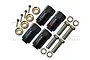 GPM Black Aluminium TRX-4 12mm Hex Adaptors (+23mm) 4Pcs w/ Hardware TRX4010/23MM-BK