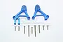 GPM Blue Aluminium TRX-4 Front Adjustable Shock Tower 2Pcs TRX4028-B