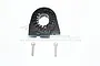 GPM Black Aluminium TRX-4 Mount Mount w/ Heat Sink TRX4018L-BK