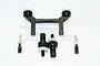 GPM Black Aluminium TRX-4 Front & Rear Magnetic Body Mount Set TRX4201FR-BK