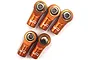 Yeah Racing Orange Aluminium M3 Threaded (Counter Clockwise) Rod Ends 5Pcs YA-0572OR