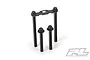 Pro-Line extended body mounts for RC vehicles, featuring black plastic posts and a cross-brace on a white background.