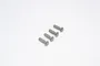 Four GPM Racing steel steering king pins arranged in a row on a white background.