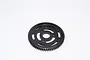 A black GPM Racing 66T steel spur gear for RC vehicles, shown against a plain white background.