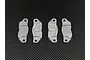 GPM Black Aluminium 5IVE-T Brake Pads 2Pcs LO5T041-BK