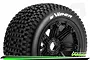 Louise 4.7/5.5" Baja 5B Rear B-Viper Tyres on Black Spoke Rims - Beadlocked Wheels 2Pcs L-T3245B