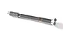 Tamiya fine pin vise hand drill tool with a silver knurled metal body and a Tamiya star logo on a white background.