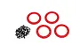 Traxxas Red Aluminium 1.9" Beadlock Rings 4pc 8169R