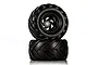 HSP 2.2" Crusher Off Road Tyres on Black Rims - Wheels 2Pcs 60159