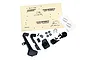 Traxxas TRX-4 Sport snorkel and side mirror accessory kit including plastic parts, mounting hardware, and a paper drilling template.