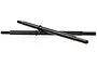 Two black metal RC rear drive shafts for HSP models, shown against a white background.