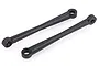 Two black plastic RC suspension linkages for HSP Wolverine and Ryder models.