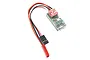 A Yeah Racing 1/10 scale RC winch controller module with a red DIP switch block, circuit board, and red, black, and white wiring with connectors.