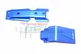 GPM Blue Aluminium E-Revo VXL 2.0 Front Skid Plate Set ER2331F-B