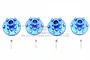 GPM Blue Aluminium E-Revo VXL 2.0 17mm Clawed Wheel Hexs 4Pcs w/ Grub Screw ER2006-B