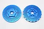 GPM Blue Aluminium 24mm Front Claw Wheel Hex w/ 3mm Offset 2Pcs TXM006F/DISK-B