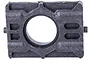 A black plastic centre differential mount for a Rovan Baja RC car, shown against a white background.