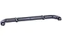 A black plastic Rovan Baja 4WD roll cage mount spare part isolated on a white background.