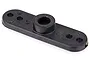 A black plastic 25T servo horn with a central spline and multiple mounting holes on each side, shown against a white background.