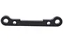 A black aluminium suspension pin brace for a Rovan Baja RC car, featuring four mounting holes.