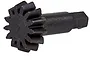 A black metal 13-tooth differential pinion gear for an RC car, shown from a side-angle perspective against a white background.