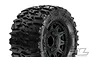 Pro-Line 2.8" Trencher Tyres on Black Raid Rims - Glued Wheels 2Pcs 1170-10