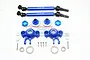 GPM Blue Aluminium E-Revo Brushless Front or Rear Axle Carriers & Drive Shaft Set ER100-B