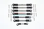 GPM Stainless Steel Rustler 4x4 Complete Turnbuckle Set 8Pcs RUS4160S-OC-BEBK