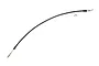 Traxxas TRX-4 T-Lock extra long cable with black housing, metal ends, and a small E-clip on a white background.