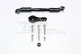 GPM Racing black aluminium servo horn and linkage set for TRX-4, including screws and a lock nut, displayed on a white background with a GPM logo watermark.
