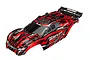 Traxxas Rustler 4X4 Brushed Red Painted Body Shell 6718