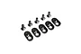 Losi 5IVE-T 2.0 Black Engine Mount Inserts & Screws (21T) 5pcs LOS252105