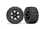 Traxxas 2.8" Talon Extreme Tyres on Orange RXT Rims (2WD Rear) - Glued Wheels 2Pcs 6774
