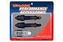 Traxxas GTR long shock absorbers in blue aluminium, packaged with shock oil in a retail blister pack.