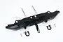 GPM Black Aluminium TRX-4 & SCX-10 II Rear Bumper w/ D-Ring & Drop Hitch SCX2330RB-BK
