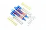 GPM Blue Aluminium Rear Piggyback Shocks 2Pcs w/ Optional Spring Rates RUS4102R/L-B-OR