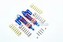 GPM Blue Aluminium Front Piggyback Shocks 2Pcs w/ Optional Spring Rates RUS4087F/L-B-OR