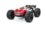 ARRMA Kraton 4x4 BLX 4S RC Truggy in red and white livery on a white background.