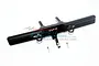 GPM Black Aluminium TRX-4 Bronco Rear Bumper w/ D-Ring & Drop Hitch TRX4330RF-BK