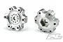 Pro-Line Silver Aluminium 6x30mm to 12mm Narrow Hex Adapters 2Pcs 6337-00