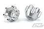 Pro-Line Silver Aluminium 6x30mm to 12mm Wide Hex Adapters 2Pcs 6337-01