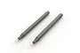 Two ARRMA RC shock shafts shown side-by-side against a plain white background.