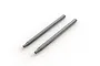 Two ARRMA 4x71.5mm RC shock shafts made of polished steel, shown side-by-side on a white background.