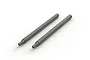Two ARRMA 4x64.5mm metal shock shafts for RC vehicles, shown side-by-side on a white background.