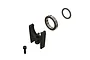 ARRMA Centre Driveshaft Bearing Support Set including a black plastic mount, metal ball bearing, O-ring, and a hex screw.