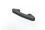 A grey foam front bumper for an ARRMA RC vehicle, featuring two mounting holes, isolated against a white background.
