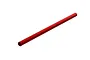 A red anodized aluminium centre chassis brace for ARRMA RC vehicles, shown as a simple cylindrical rod against a white background.